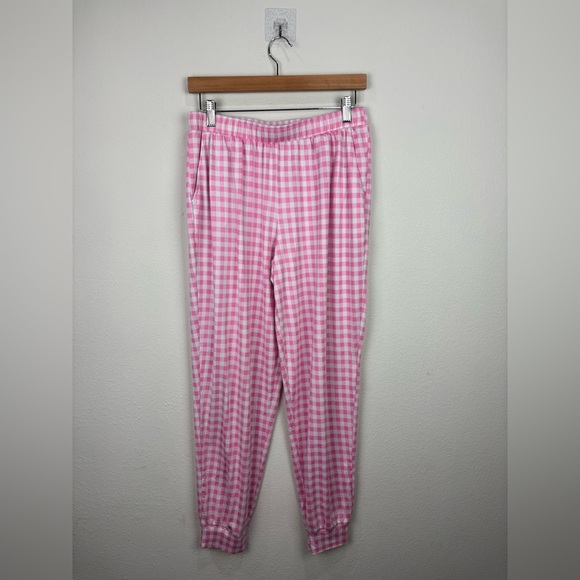 Draper James Hilary Pink Gingham Pajama Set Size Small checkered girly Lounge - Picture 6 of 13